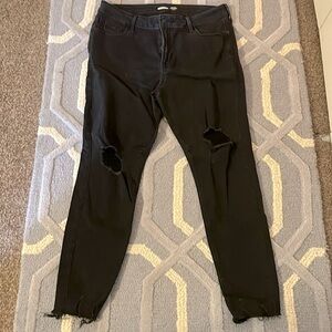 Black super skinny jeans